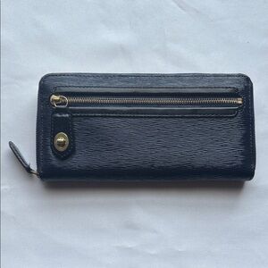 Long Textured Wallet Navy Blue GUC